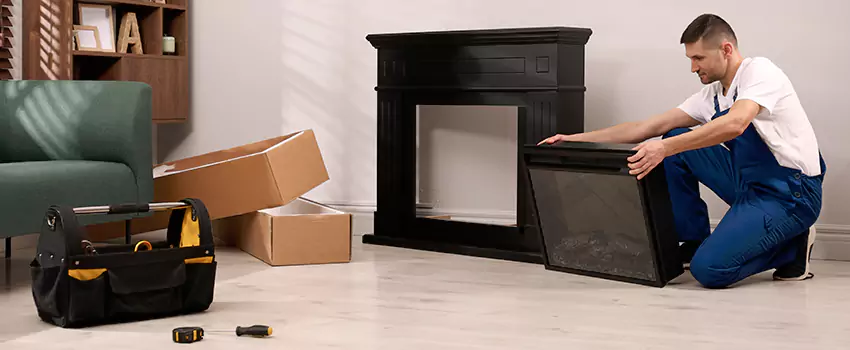 Old Rusted Metal Fireplace Repair And Replacement in Durham, NC